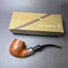 Savinelli Dry System 1616 Smooth Bent Billiard Estate Briar Pipe, Italian Estates 6mm - Image 2