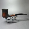 Jarl 12 Partially Rusticated Vase Dublin Estate Briar Pipe, Danish Estates - Image 2