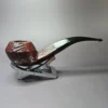 Unknown Sandblasted Bent Bulldog Estate Briar Pipe, English Estates - Image 2