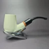 MBSD Meerschaum Deluxe Smooth Brandy Block Meerschaum Pipe, Briar-Mortise, 9mm - Image 2