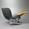 Peter Toth Sandblasted Freehand Handmade Briar Pipe, New - Image 2