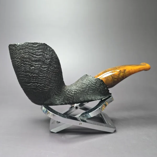 Peter Toth Sandblasted Freehand Handmade Briar Pipe, New - Image 2