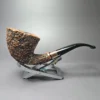 Steve Weiner 1999 Rusticated Dublin Estate Briar Pipe, American Estates - Image 2
