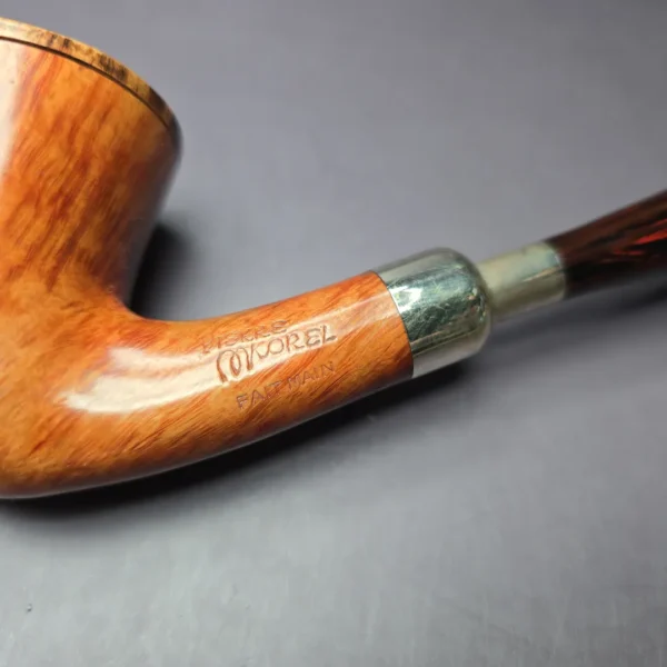Pierre Morel Straight Grain Spigot Churchwarden Estate Briar Pipe, French Estates - Image 2