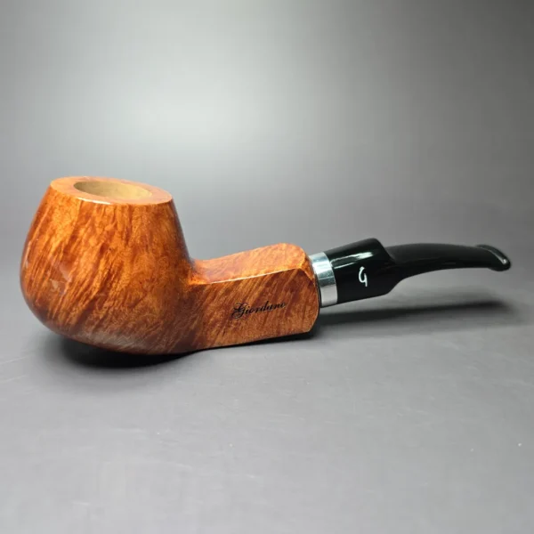 Giordano Lucca 0 Smooth Panel Shank Brandy Estate Briar Pipe, Unsmoked, 9mm - Image 2