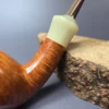 Rainer Barbi AC Grade Smooth Apple w/ Horn Estate Briar Pipe, Unsmoked - Image 2