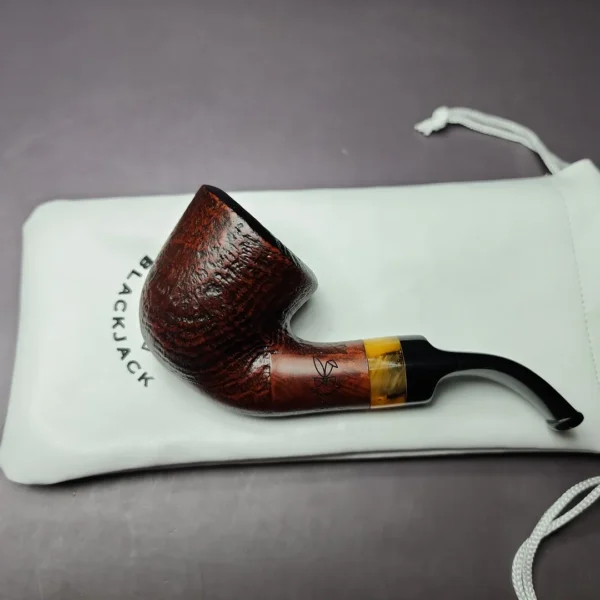Morgan BlackJack 20 Limited Edition Sandblasted Dublin Briar Pipe, New - Image 2