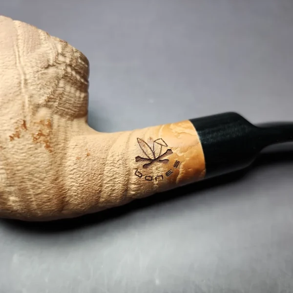 Morgan Bones Sandblasted Brandy Briar Pipe, New - Image 2