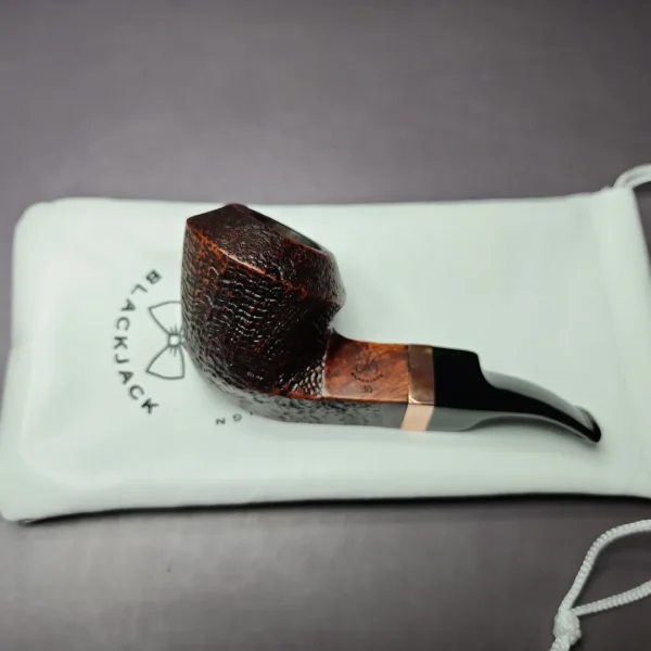 Morgan BlackJack 20 Sandblasted Bulldog Briar Pipe, New - Image 2
