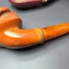 MBSD Meerschaum Masters by Karahan Dog w/ Glass Eyes, Block Meerschaum Pipe, New - Image 2