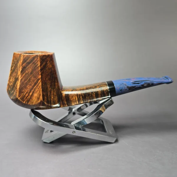 Andrey Kharitonov Smooth Faceted Brandy Estate Briar Pipe, Other Estates - Image 2