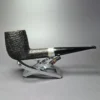 Dunhill 1980 Shell 4103 Billiard w/ Silver Estate Briar Pipe, English Estates - Image 2