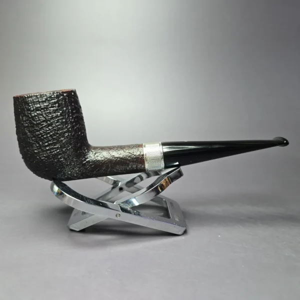Dunhill 1980 Shell 4103 Billiard w/ Silver Estate Briar Pipe, English Estates - Image 2