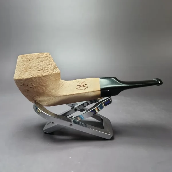 Morgan Bones Sandblasted Bulldog Briar Pipe, New - Image 2