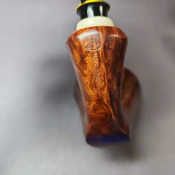 SU Pipes XL Smooth Dublin w/ Ivorite Handmade Briar Pipe, New - Image 4