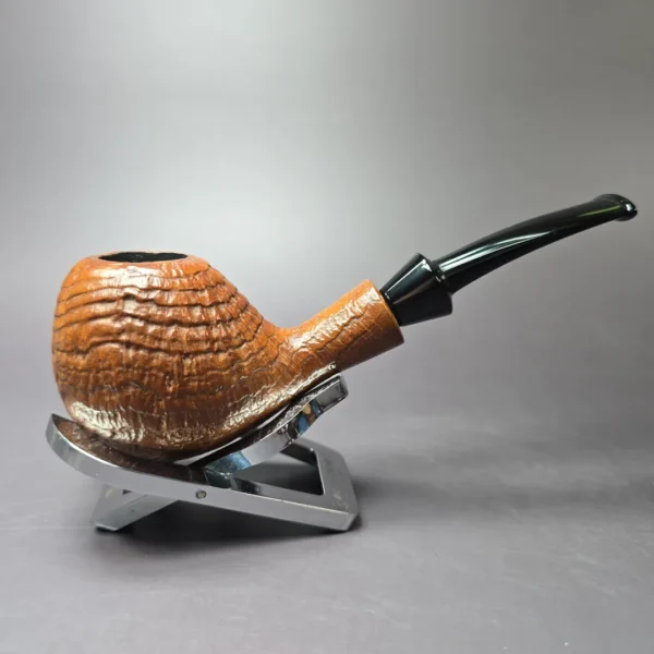 Quad City Pipes Sandblasted Micke Estate Briar Pipe, American Estates - Image 2