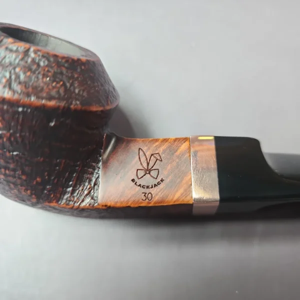 Morgan BlackJack 30 Sandblasted Bulldog Briar Pipe, New - Image 2