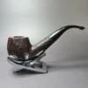 James Upshall w/ Bill Taylor Sandblasted Bent Apple Estate Briar Pipe - Image 2