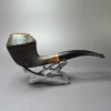 Mina Pipes Sandblasted Rhodesian Estate Briar Pipe, Unsmoked - Image 2