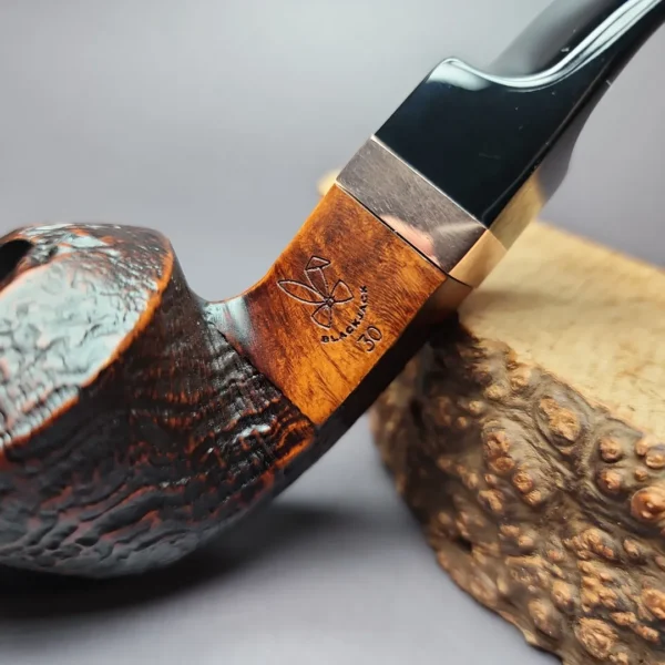 Morgan BlackJack 30 Sandblasted Bulldog Briar Pipe, New - Image 2