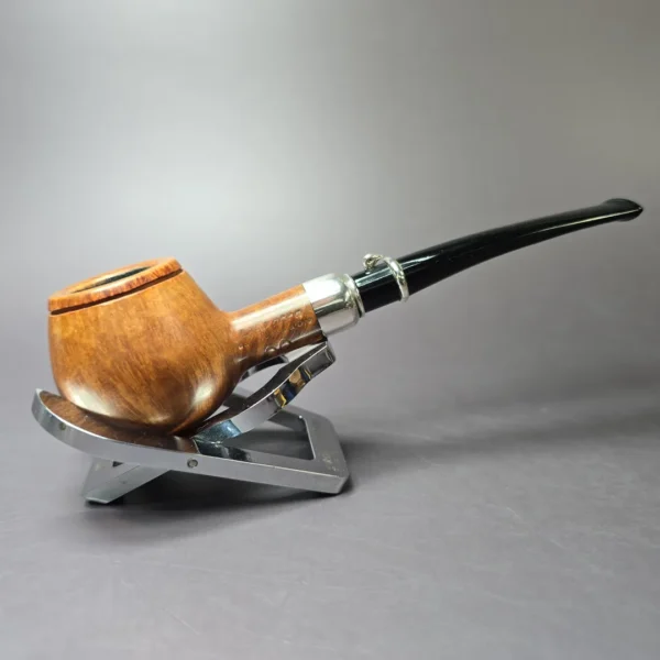 L'Anatra Smooth Bean Pot (2 Eggs) Estate Briar Pipe, Italian Estates - Image 2