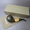 Tsuge Bamboo 363 Sandblasted Egg Estate Briar Pipe, Unsmoked, 9mm - Image 2