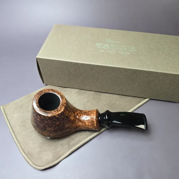 Tsuge Kaga 907 Smooth Volcano Estate Briar Pipe, Unsmoked, 9mm - Image 2