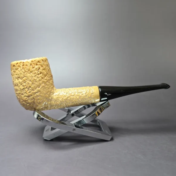 Kiko Rusticated Billiard Estate African Block Meerschaum Pipe, Other Estates - Image 3