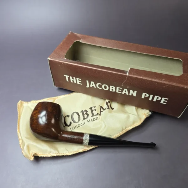 Jacobean Original by Les Wood Smooth Apple Estate Briar Pipe, Unsmoked - Image 2