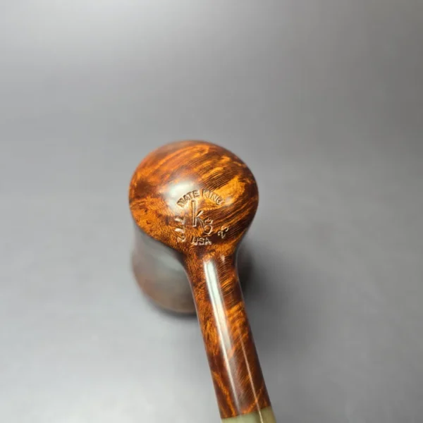 Nate King 2023 Smooth Liberty Bell w/ Horn Estate Briar Pipe - Image 2