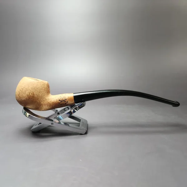 Morgan Bones Sandblasted Churchwarden Briar Pipe, New - Image 2