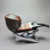 Morgan BlackJack 30 Sandblasted Bulldog Briar Pipe, New - Image 3