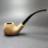 Morgan Bones Sandblasted Demiwarden Apple Briar Pipe, New - Image 3