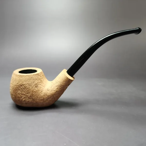 Morgan Bones Sandblasted Demiwarden Apple Briar Pipe, New - Image 3