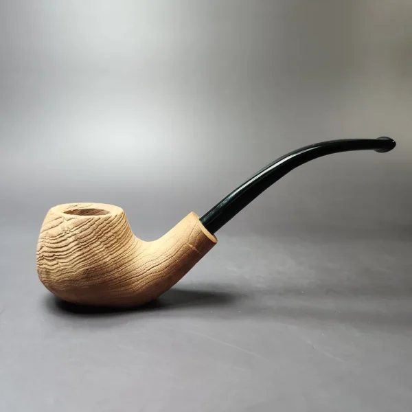 Morgan Bones Sandblasted Demiwarden Apple Briar Pipe, New - Image 3