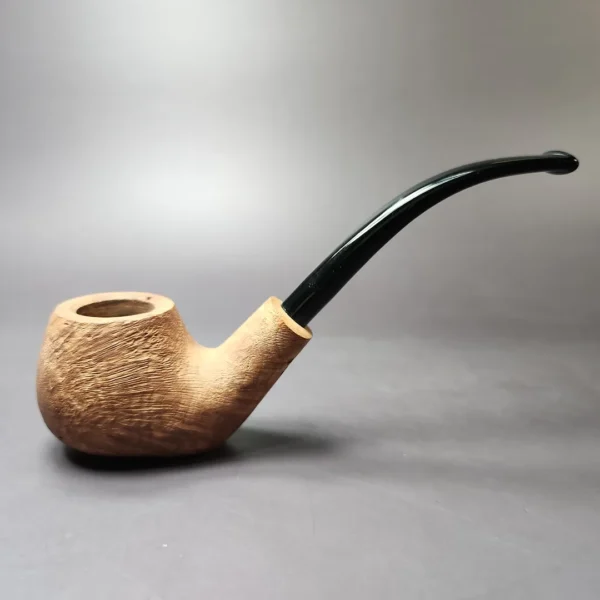 Morgan Bones Sandblasted Demi-warden Estate Briar Pipe, New - Image 3