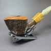 Randy Wiley Galleon Rusticated Freehand Estate Briar Pipe - Image 3