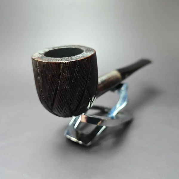 Kaywoodie Fine Line Wire Rusticated Pot Estate Briar Pipe, American Estates - Image 3