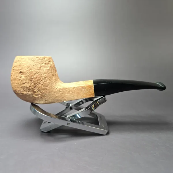 Morgan Bones Sandblasted Panel Shank Apple Briar Pipe, New - Image 3