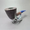 Savinelli Unica U41 Rusticated Dublin Briar Pipe, 6mm, New - Image 3