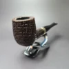 Tudor Bark by Les Wood Sandblasted Billiard Estate Briar Pipe, English Estates - Image 3