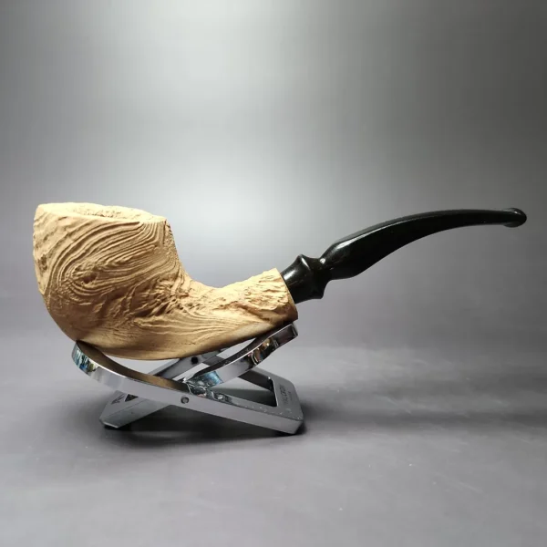 Morgan Bones Sandblasted Horn Briar Pipe, New - Image 3
