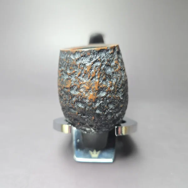 Auld Erin (by Peterson) 9BC Rusticated Bent Billiard Estate Briar Pipe, Irish Estates - Image 3