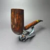JT Cooke 2001 Magnum Smooth 1/4 Bent Stack Estate Briar Pipe, Unsmoked - Image 3