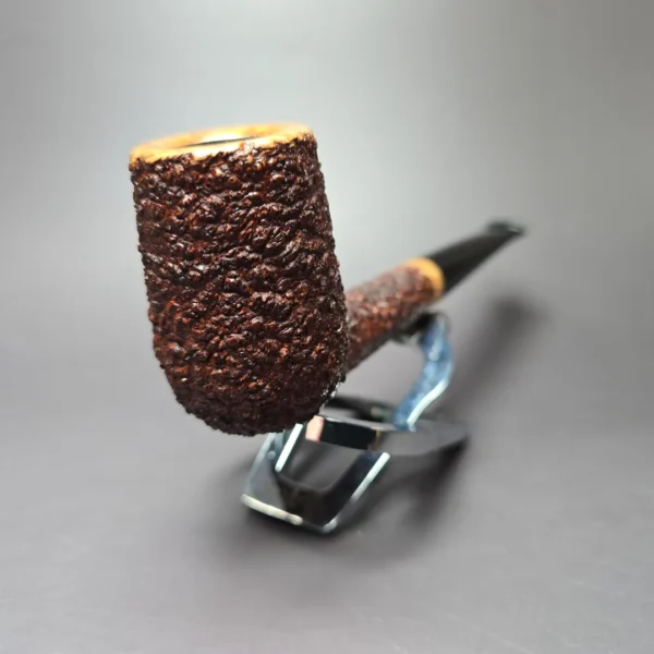 Walt Cannoy 10th Anniversary Cardinal House Munn E25 Handmade Briar Pipe, New - Image 3