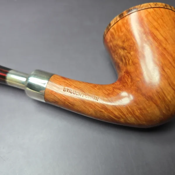 Pierre Morel Straight Grain Spigot Churchwarden Estate Briar Pipe, French Estates - Image 3