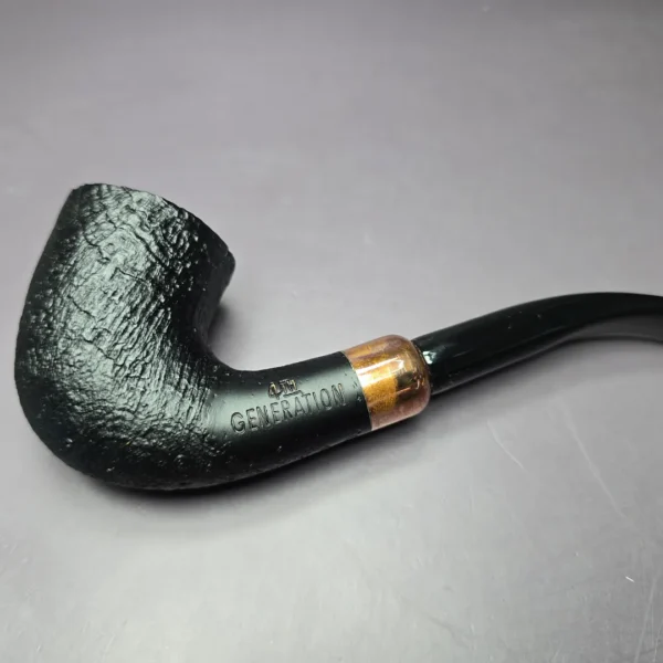 4th Generation Klassisk 405 Sandblasted Bent Dublin Estate Briar Pipe, Unsmoked - Image 3