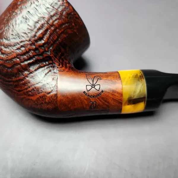 Morgan BlackJack 20 Limited Edition Sandblasted Dublin Briar Pipe, New - Image 3