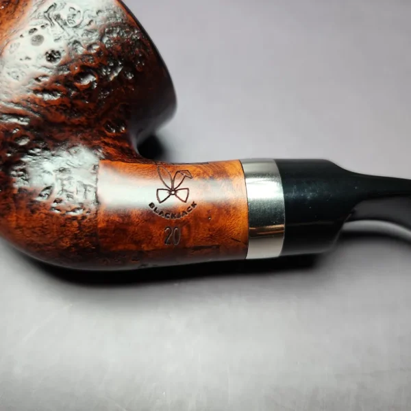 Morgan BlackJack 20 Sandblasted Dublin Briar Pipe, New - Image 3