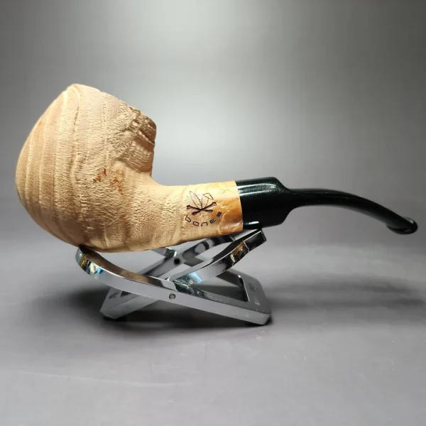 Morgan Bones Sandblasted Brandy Briar Pipe, New - Image 3